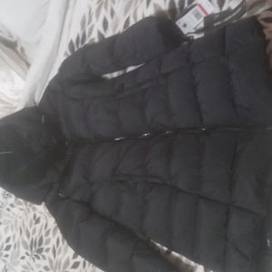 COPY - Sam of New York Hazelnut color jacket and long black coat.